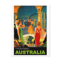 Australien, romantische Abendparty, vintage Reise