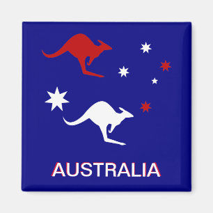 Australien Roo und Cross Kühlschrankmagnet Magnet