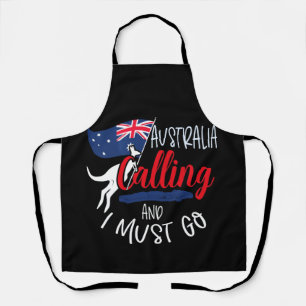 Australien ruft an und ich muss australisches Gesc Schürze