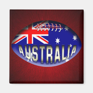 Australien Rugby Ball Magnet