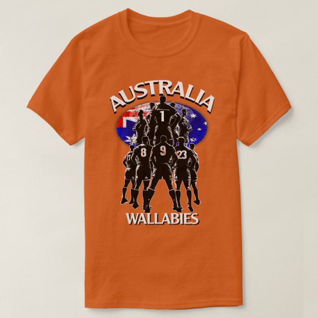 Australien Rugby Wallabies T-Shirt (Design vorne)
