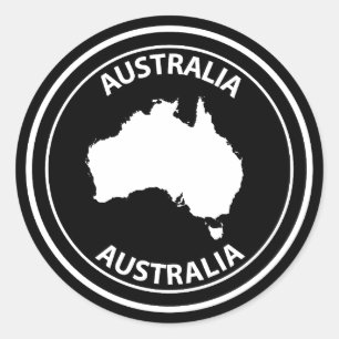 Australien Runder Aufkleber