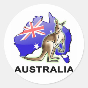 Australien Runder Aufkleber