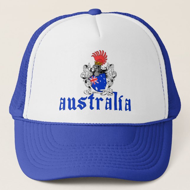 Australien-Schild-Hut Truckerkappe (Vorderseite)