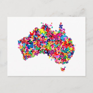 Australien-Schmetterlingskarte Postkarte