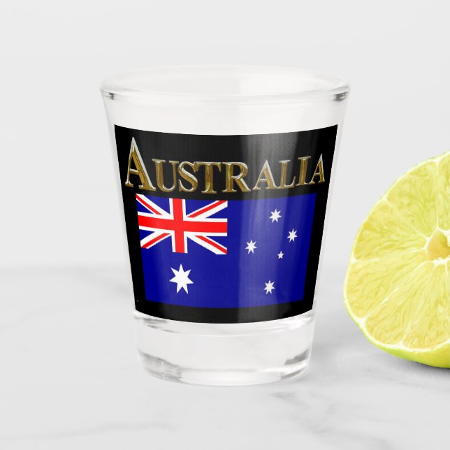 AUSTRALIEN SCHNAPSGLAS (Vorderseite)