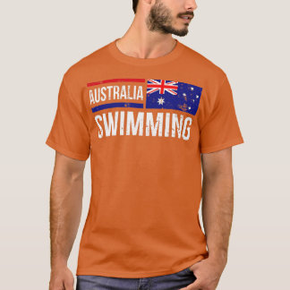 Australien Schwimmen Team Wettkampf Aussie Flag Pr T-Shirt