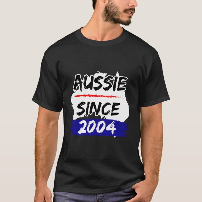Australien Seit 2004 Karte T-Shirt (Vorderseite)