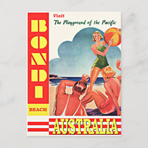 Australien-Spielplatz des Pazifik, Bondi Beach Postkarte