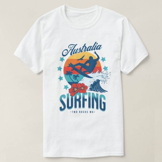 Australien Surfing Two Rocks T - Shirt (Design vorne)