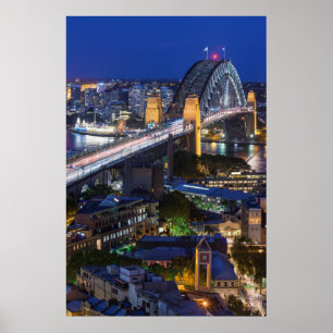 Australien, Sydney, das Rocks-Gebiet, Sydney Hafen Poster