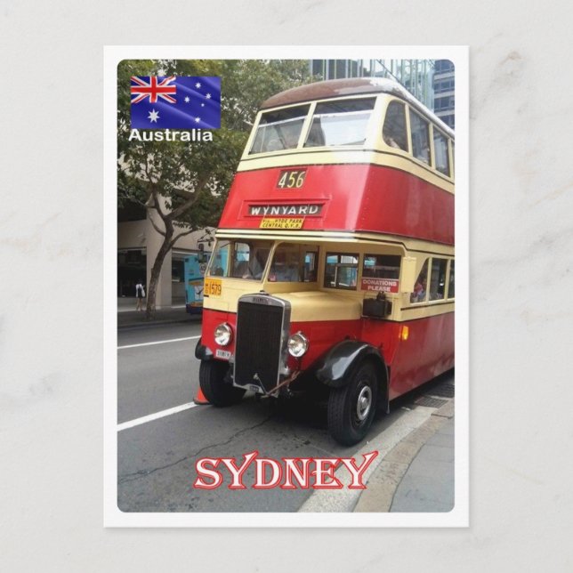 Australien - Sydney - Der Bus - Postkarte (Vorderseite)