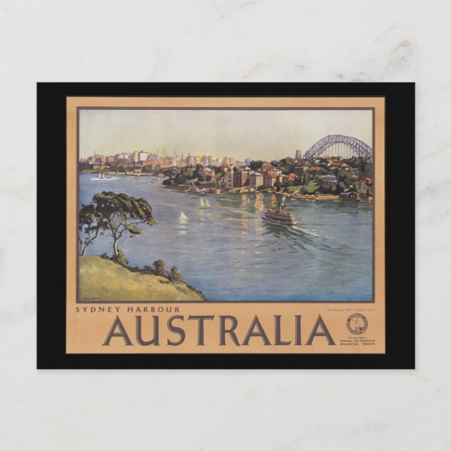 Australien Sydney Harbour Postkarte (Vorderseite)