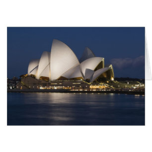 Australien, Sydney. Opernhaus bei Nacht an