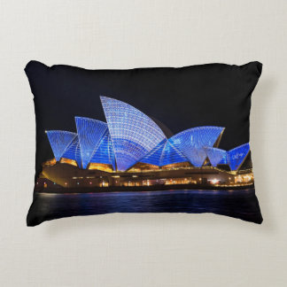Australien Sydney Opernhaus bei Nacht Dekokissen