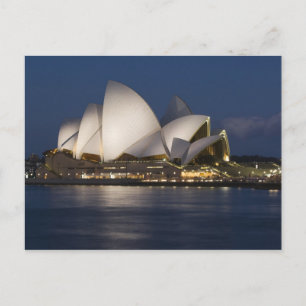 Australien, Sydney. Opernhaus nachts Postkarte