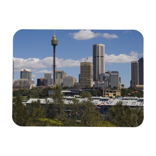 Australien, Sydney, Potts Point. Sydney Skyline. Magnet (Horizontal)