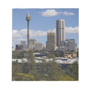 Australien, Sydney, Potts Point. Sydney Skyline. Notizblock