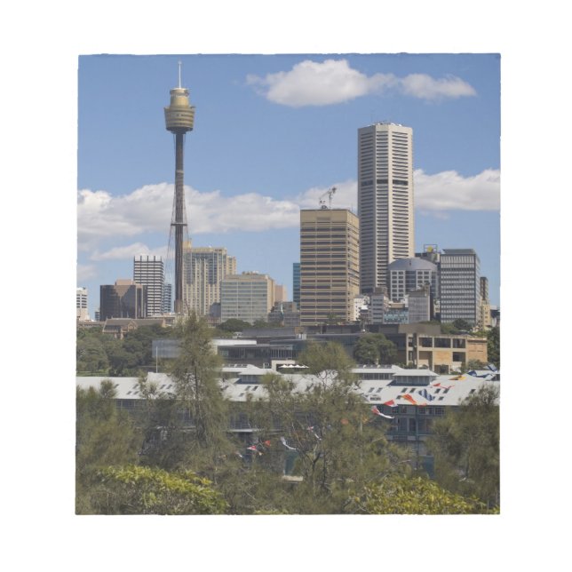 Australien, Sydney, Potts Point. Sydney Skyline. Notizblock (Vorderseite)