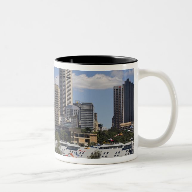 Australien, Sydney, Potts Point. Sydney Skyline. Zweifarbige Tasse (Rechts)