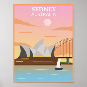 Australien Sydney Reise Poster