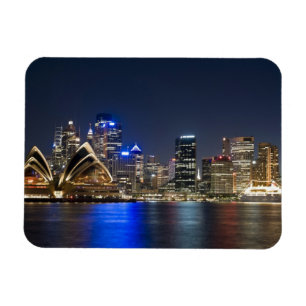 Australien, Sydney. Skyline mit Opernhaus gesehen Magnet