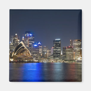 Australien, Sydney. Skyline mit Opernhaus gesehen Magnet