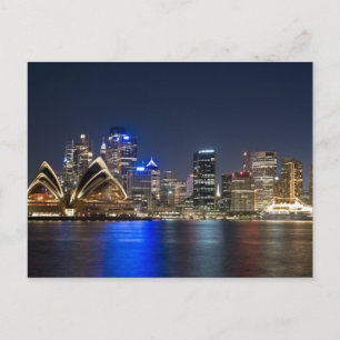 Australien, Sydney. Skyline mit Opernhaus gesehen Postkarte