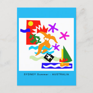 Australien - SYDNEY Sommer - Blaue Ozeane Postkarte