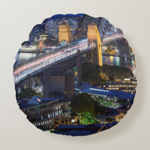 Australien, Sydney, The Rocks area, Sydney Harbour Rundes Kissen