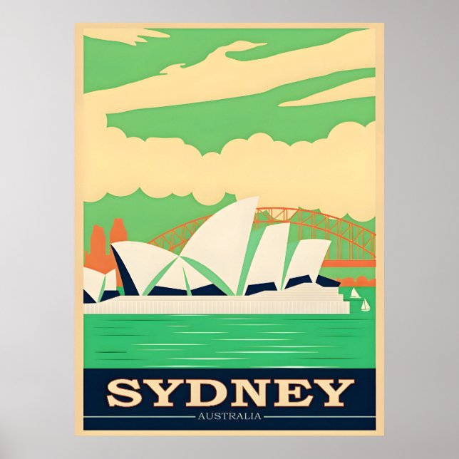 Australien Sydney Travel Poster (Vorne)