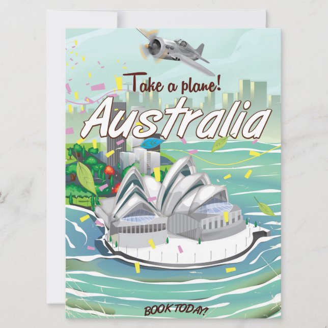 Australien Sydney Vintage Reiseplakat (Vorderseite)