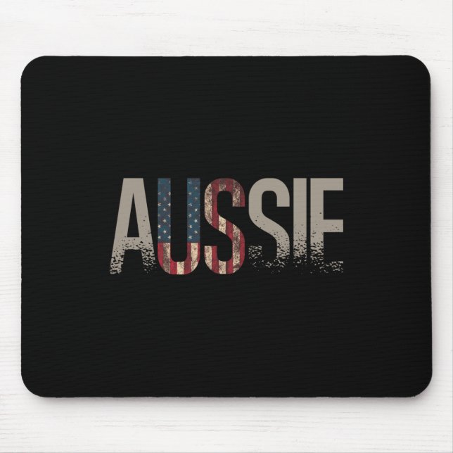 Australien Tag 4. Juli Australischer Amerika Mousepad (Vorne)