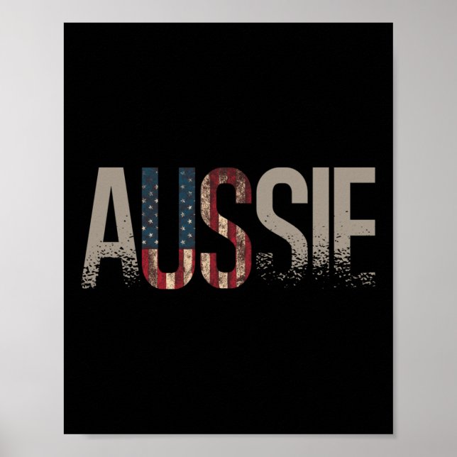 Australien Tag 4. Juli Australischer Amerika Poster (Vorne)
