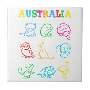 Australien Tag Kleinkind Shirt Lustige Tiere Austr Fliese