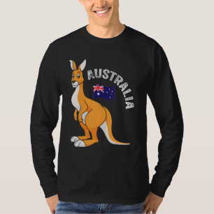 Australien-Tag Kleinkind-Shirt Lustiges Känguru Au T-Shirt