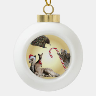 Australien-Tier-Weihnachten Keramik Kugel-Ornament