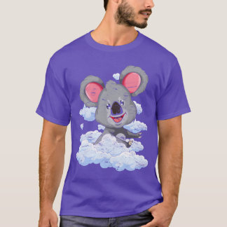 Australien Tier Zoo Tier Geschenk Wolken Koala lus T-Shirt