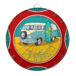 Australien: Travel Dart Board Dartscheibe