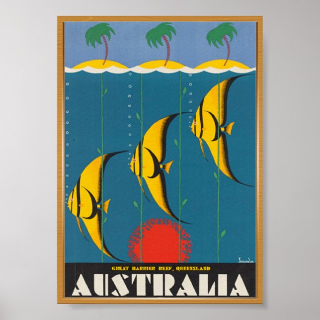 Australien Travel Vintage Poster (Vorne)