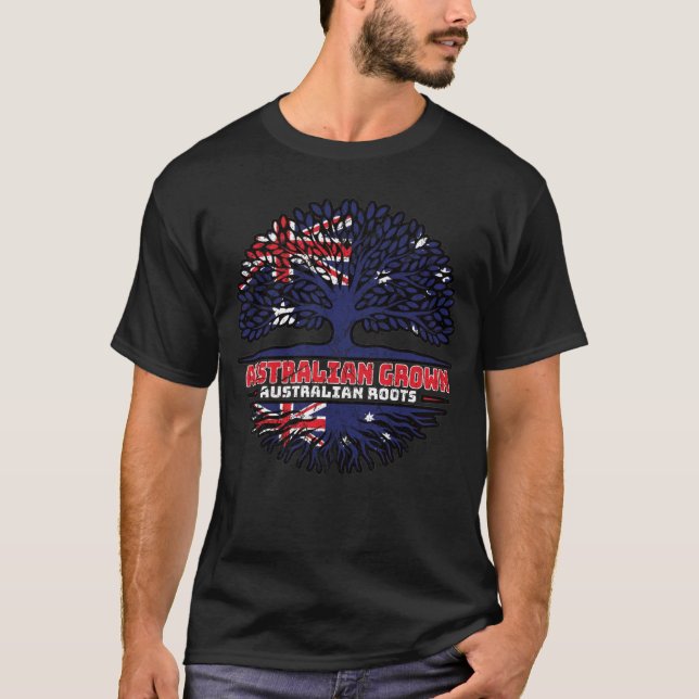 Australien Tree Roots Flag T-Shirt (Vorderseite)