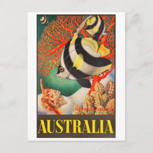 Australien, Tropische Fische am Great Barrier Reef Postkarte