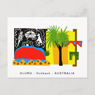 Australien - ULURU - Outback - Wüste Postkarte
