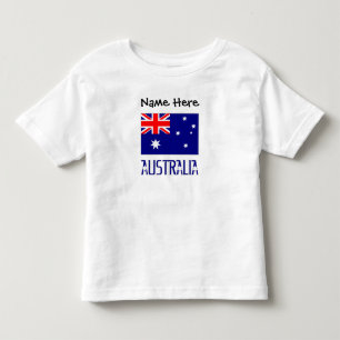 Australien und australische Flagge Schwarz Persona Kleinkind T-shirt