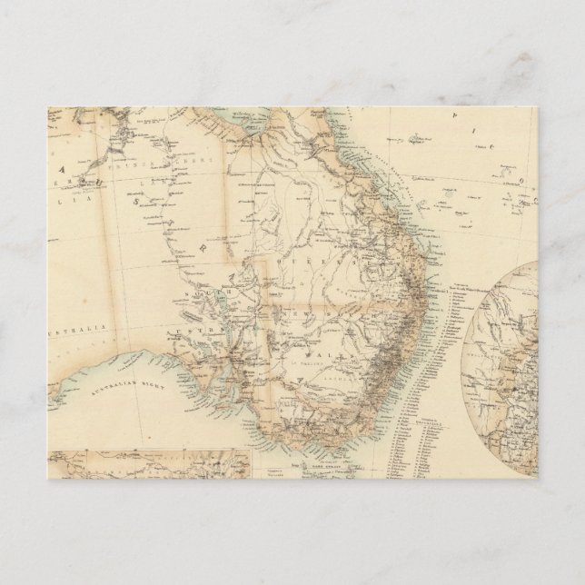 Australien und Neuseeland Postkarte (Vorderseite)
