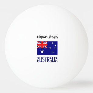 Australien und personalisierte australische Flagge Tischtennisball