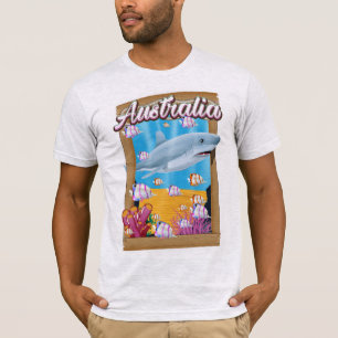 Australien Unterwasser-Hai-Reiseplakat T-Shirt