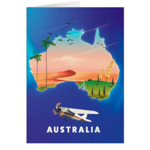 Australien Urlaub Reiseplakat