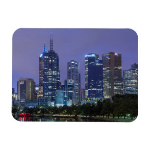 Australien, Victoria, Melbourne, Skyline entlang Magnet