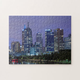 Australien, Victoria, Melbourne, Skyline entlang Puzzle